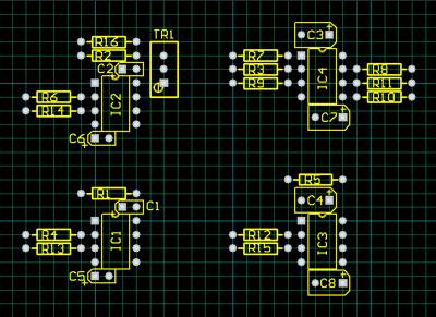 Placing der Bauteile