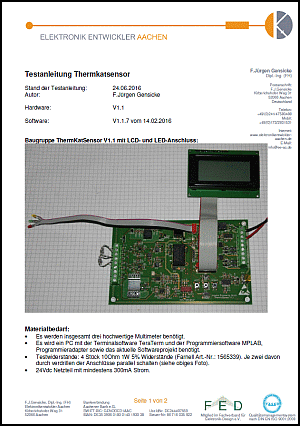 Beispiel Deckblatt Testanleitung